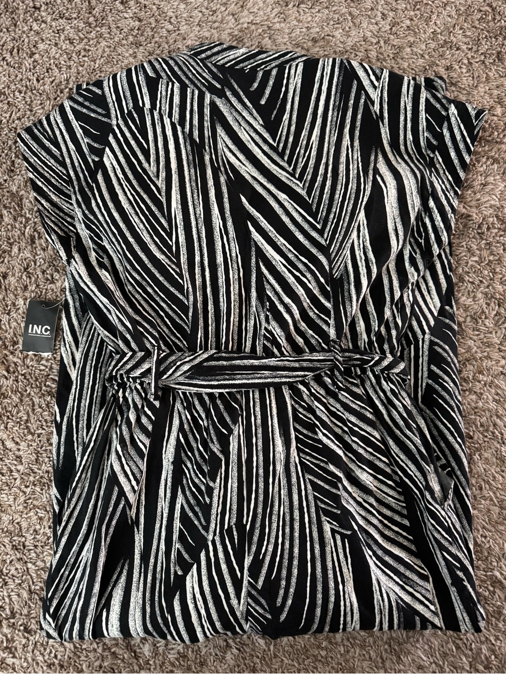 INC International Concepts Pia Stripe Jumpsuit - Picture 4 of 4